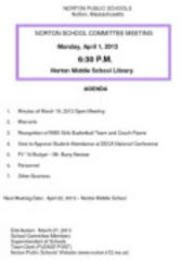 Middle School Basketball Team to be Honored at School Committee Meeting